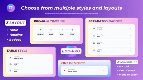 EDD AVAILABILITY APP screenshot