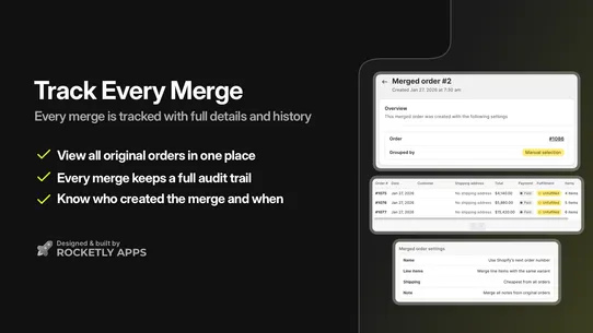 Rocketly: Auto Merge Orders screenshot