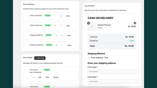 Preventify: COD Form &amp; Upsells screenshot