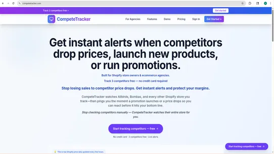 CompeteTracker – Competitor Pr screenshot