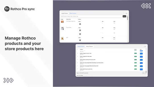 Rothco Pro sync screenshot
