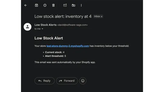 Invy Alerts – Low Inventory screenshot