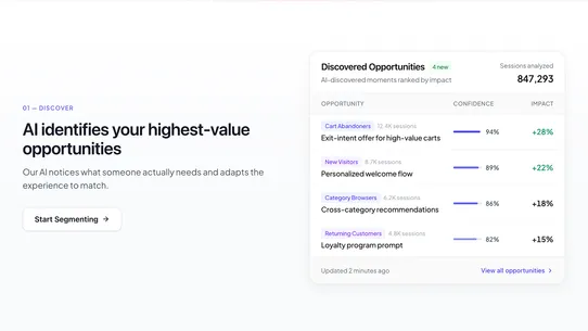 Variant ‑ AI CRO screenshot