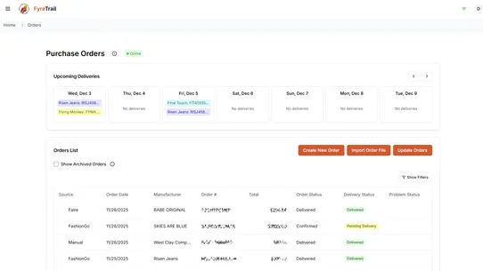 FyreTrail ‑ Retail Management screenshot