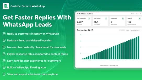 Geekify: Form to WhatsApp screenshot