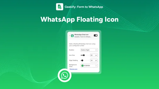 Geekify: Form to WhatsApp screenshot
