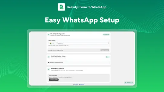 Geekify: Form to WhatsApp screenshot