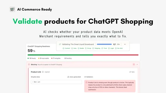 AI Commerce Ready screenshot