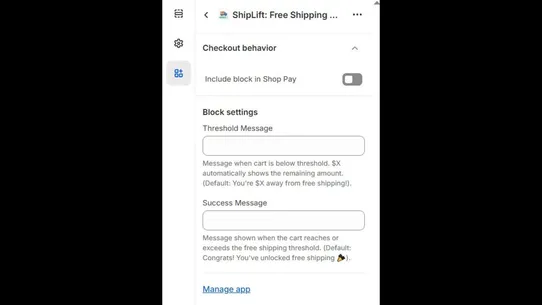 ShipLift: Free Shipping Bar screenshot