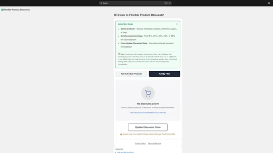 Flexible Product Discounts screenshot