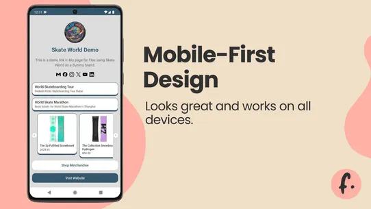 Floe ‑ Link In Bio Page screenshot