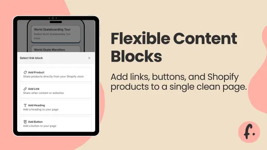 Floe ‑ Link In Bio Page screenshot