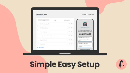 Floe ‑ Link In Bio Page screenshot