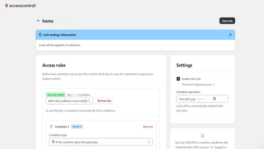 Airo Accesslock screenshot