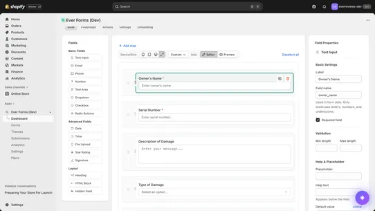 EverForms screenshot