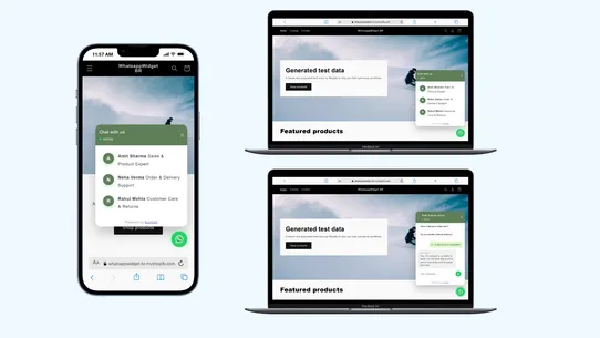 Bruhh20‑ WhatsApp Chat Widget screenshot