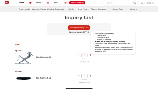 B2B Bulk Quote &amp; Catalog screenshot
