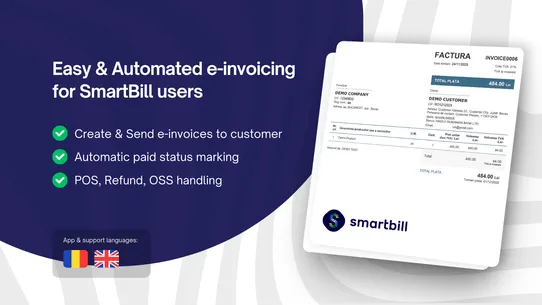SmartBill • Integration screenshot