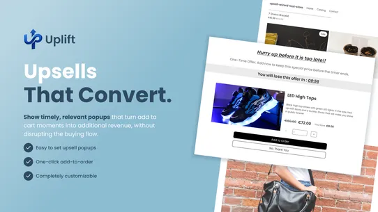 Uplift ‑ Upsell Pop ups screenshot