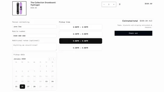 PickupPro – Cart Calendar screenshot