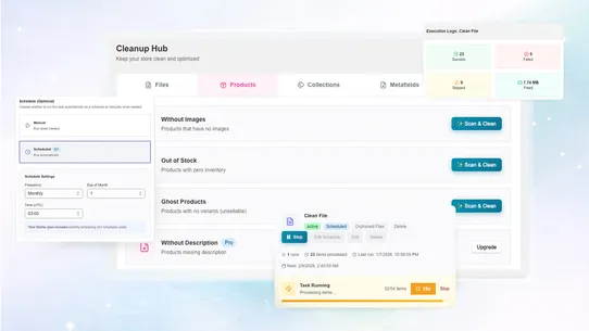 Sweeplify screenshot