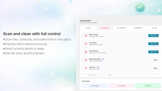 Sweeplify screenshot