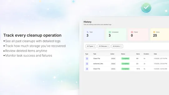 Sweeplify screenshot
