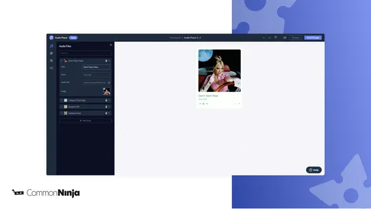 Common Ninja Audio Player screenshot