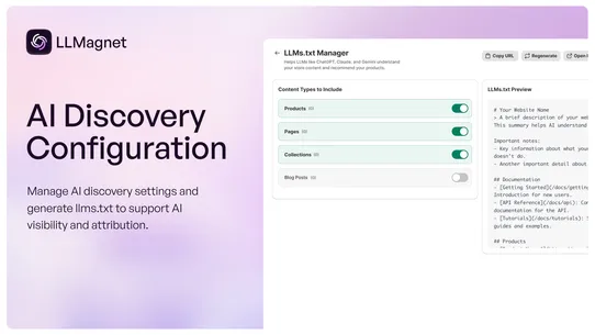LLMagnet – AI Visibility &amp; GEO screenshot