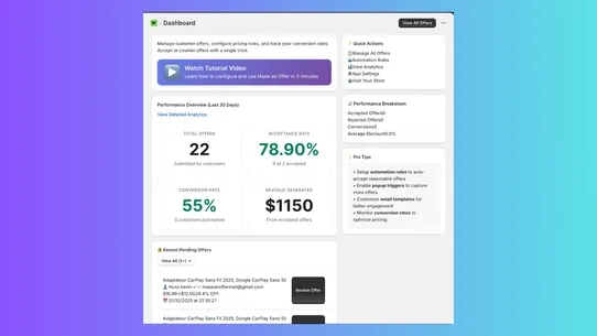 Offero : Make an Offer screenshot