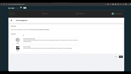 Flash AI HS Classification screenshot