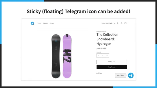 UR: Sticky Telegram Icon screenshot