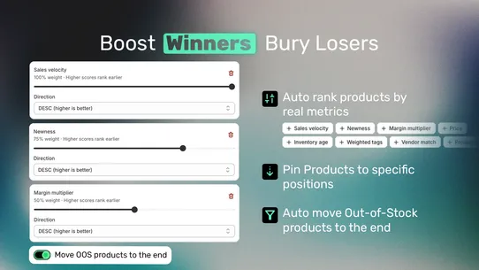 ESSY Collection Sort &amp; Filter screenshot