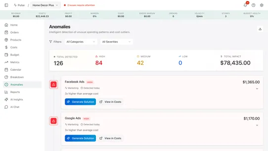 CostRadar – AI Profit Tracker screenshot