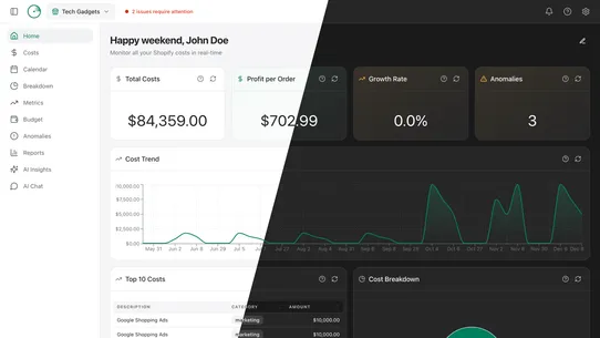 CostRadar – AI Profit Tracker screenshot