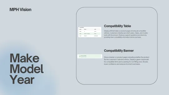 MPH ‑ Year Make Model Filter screenshot
