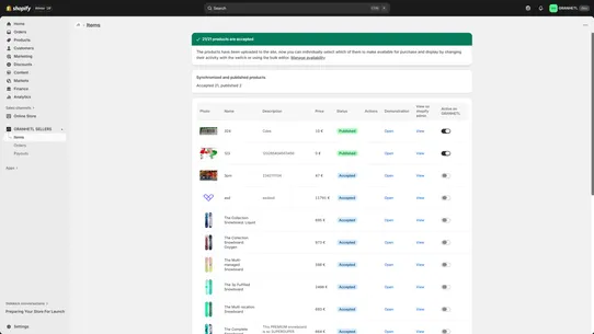 GRANHETL SELLERS screenshot