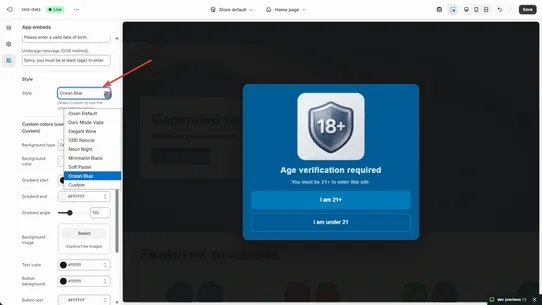 Compliance Sentinel ‑ Age Gate screenshot