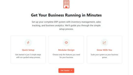 Shop Saasify ERP screenshot