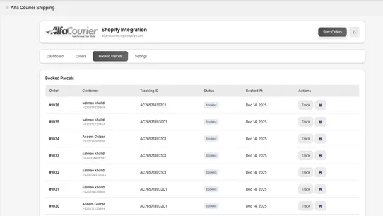 Alfa Courier Delivery screenshot