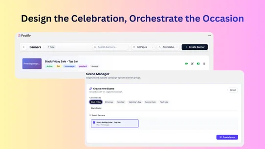 Festify: Banners and Scenes screenshot