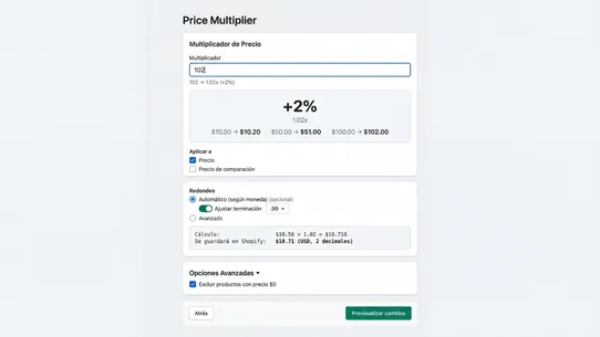 Bulk Price Manager ‑ Valventus screenshot
