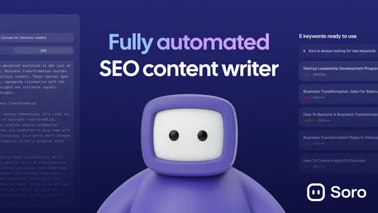 Soro ‑ SEO Autopilot &amp; Content screenshot