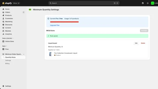 MOQ Manager by LubbeLabs screenshot