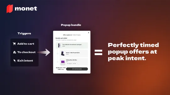 Monet • AI Popup Upsell Bundle screenshot