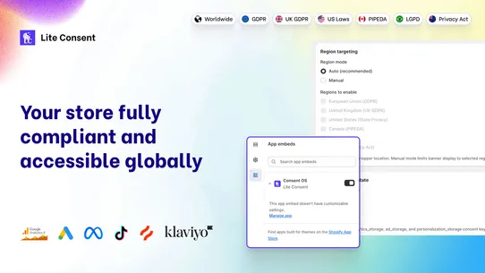 Lite Consent Cookie Banner screenshot