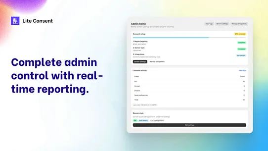 Lite Consent Cookie Banner screenshot