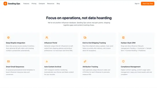 Seeding Ops screenshot