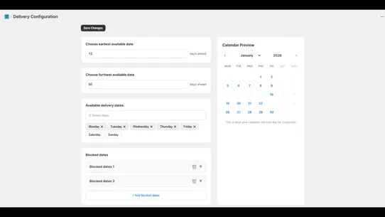 Slotly ‑ Delivery Date Picker screenshot