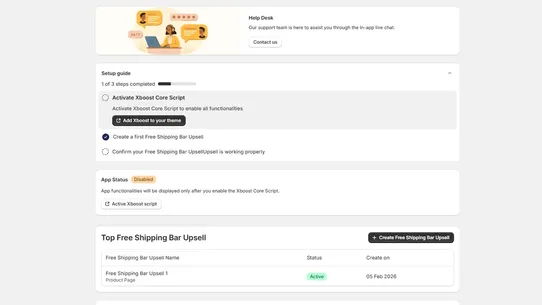 XB: Free Shipping Bar Upsell screenshot